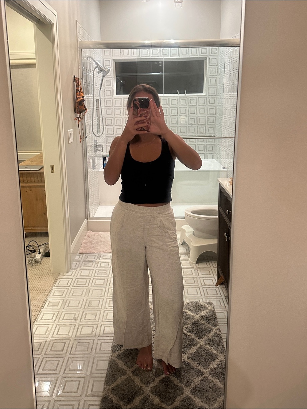 Banana Republic Wide Leg Linen Pants
